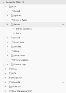 Preview image for Contentful API's schemas