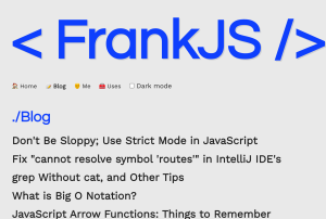 Preview image for FrankJS