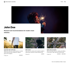 Preview image for Contentful Remix Starter Blog